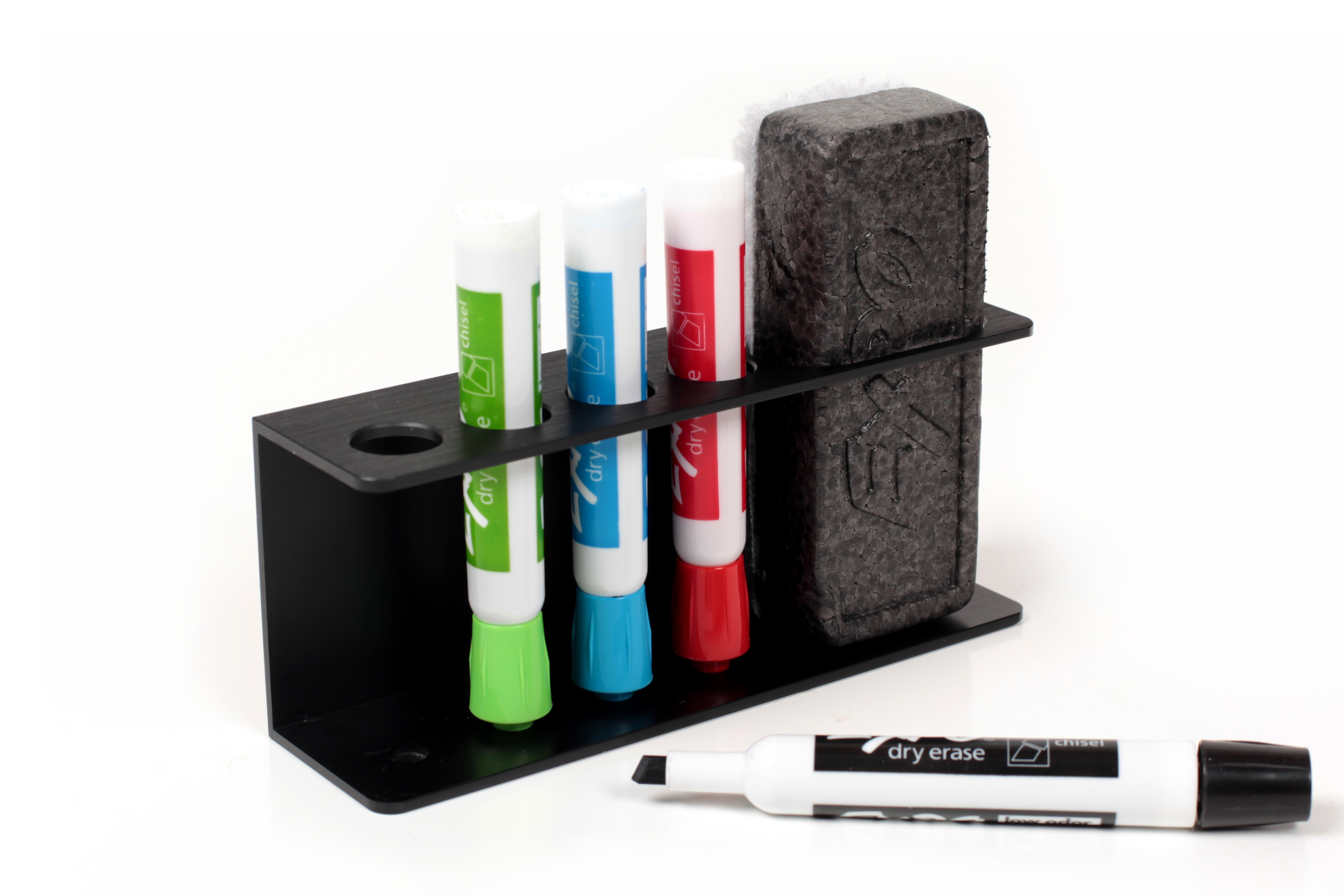 Marker Holder Tray for Whiteboards (Black) - Image 2
